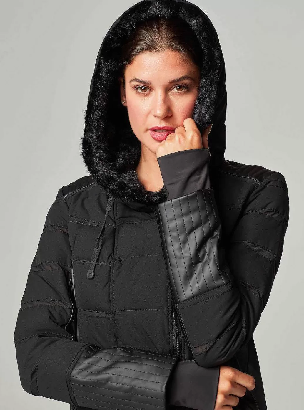 Cheap Blanc Noir Asym Moto Puffer Black