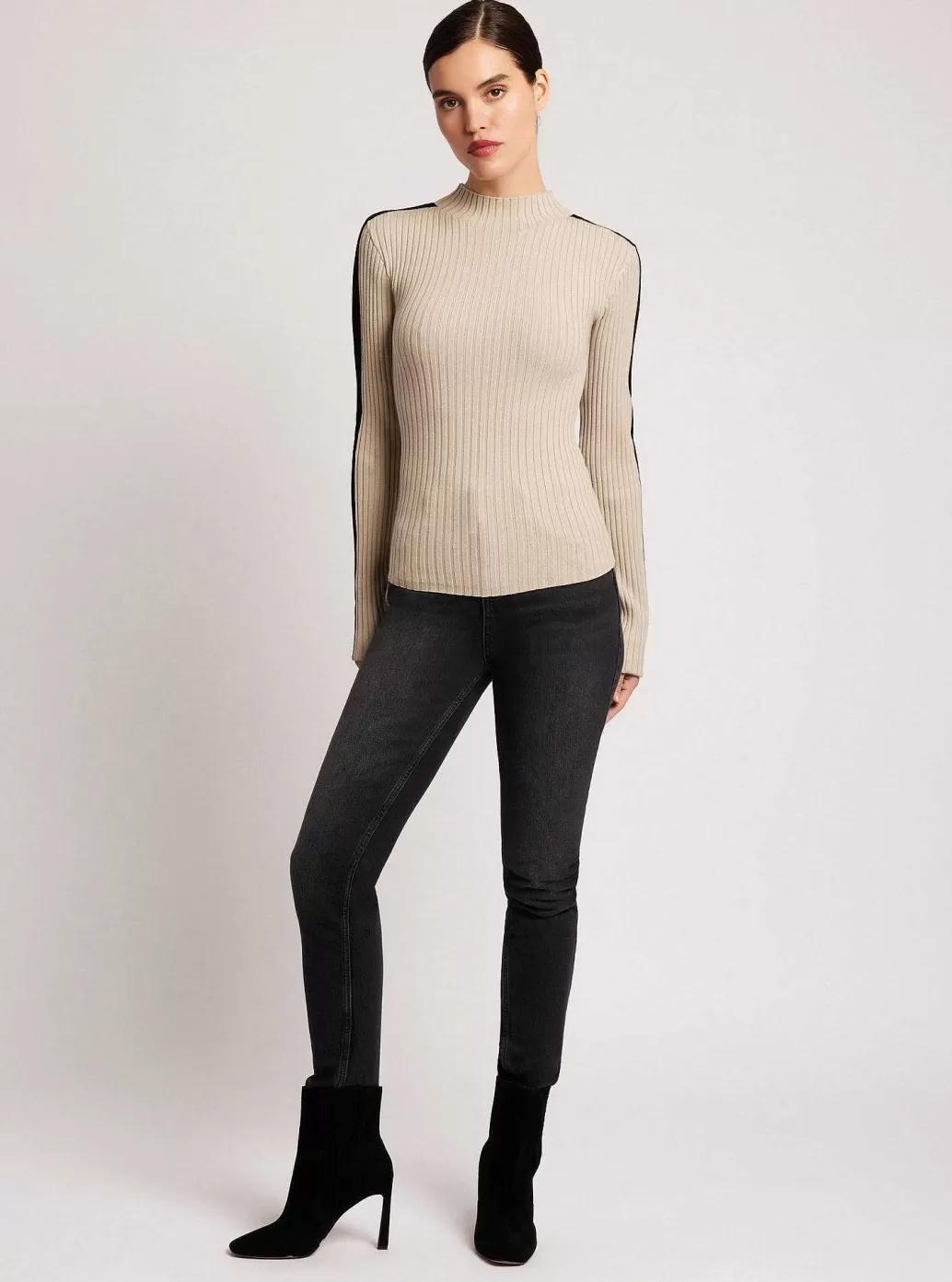 Store Blanc Noir Blair Mock Neck Sweater