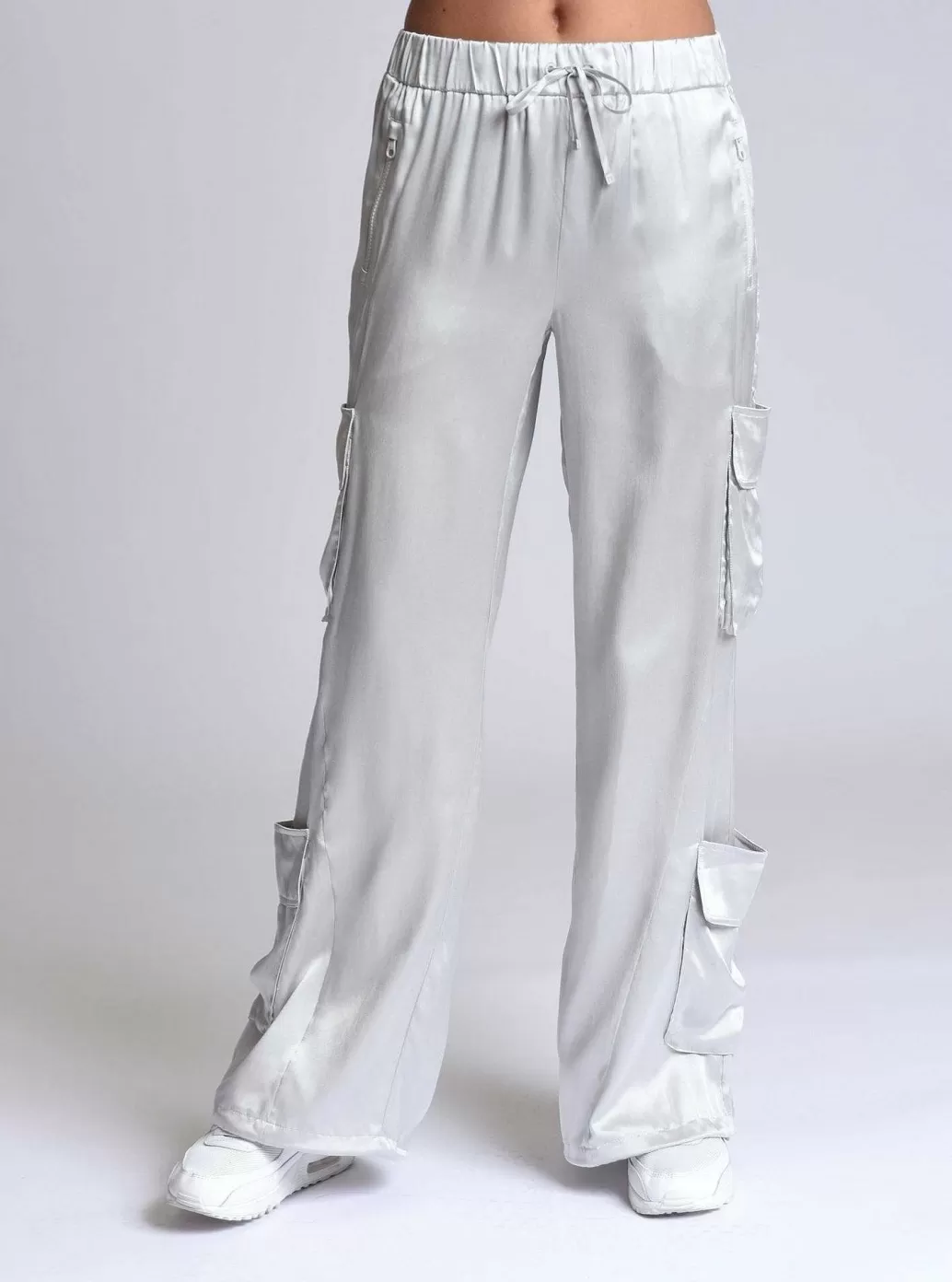 Online Blanc Noir Chelsea Silk Wide Leg Pant