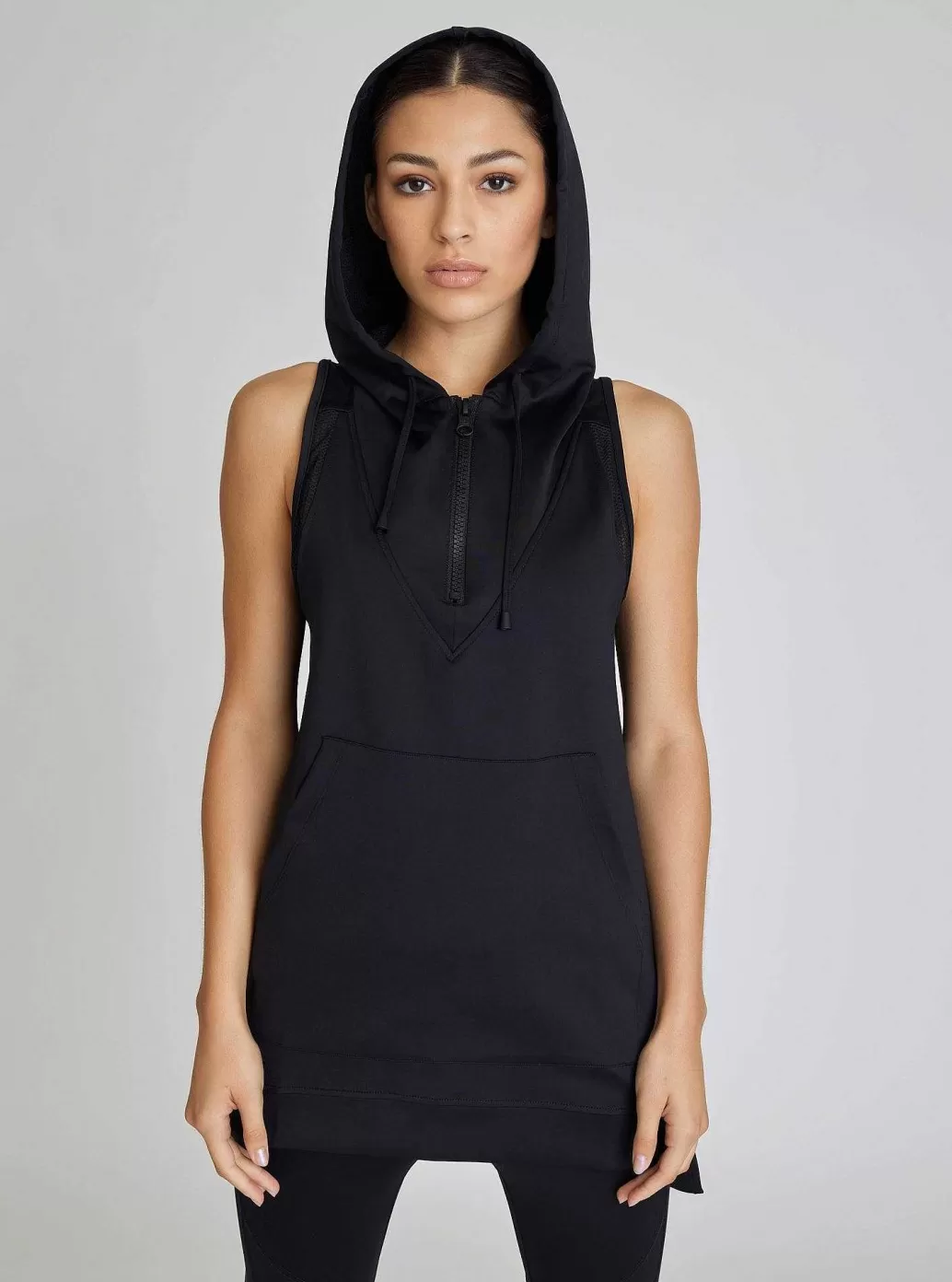 Shop Blanc Noir Cocoon Vest Black