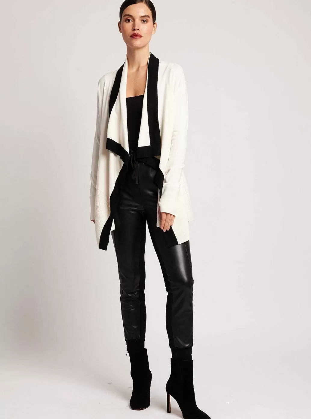 Cheap Blanc Noir Color Blocked Portola Cardigan