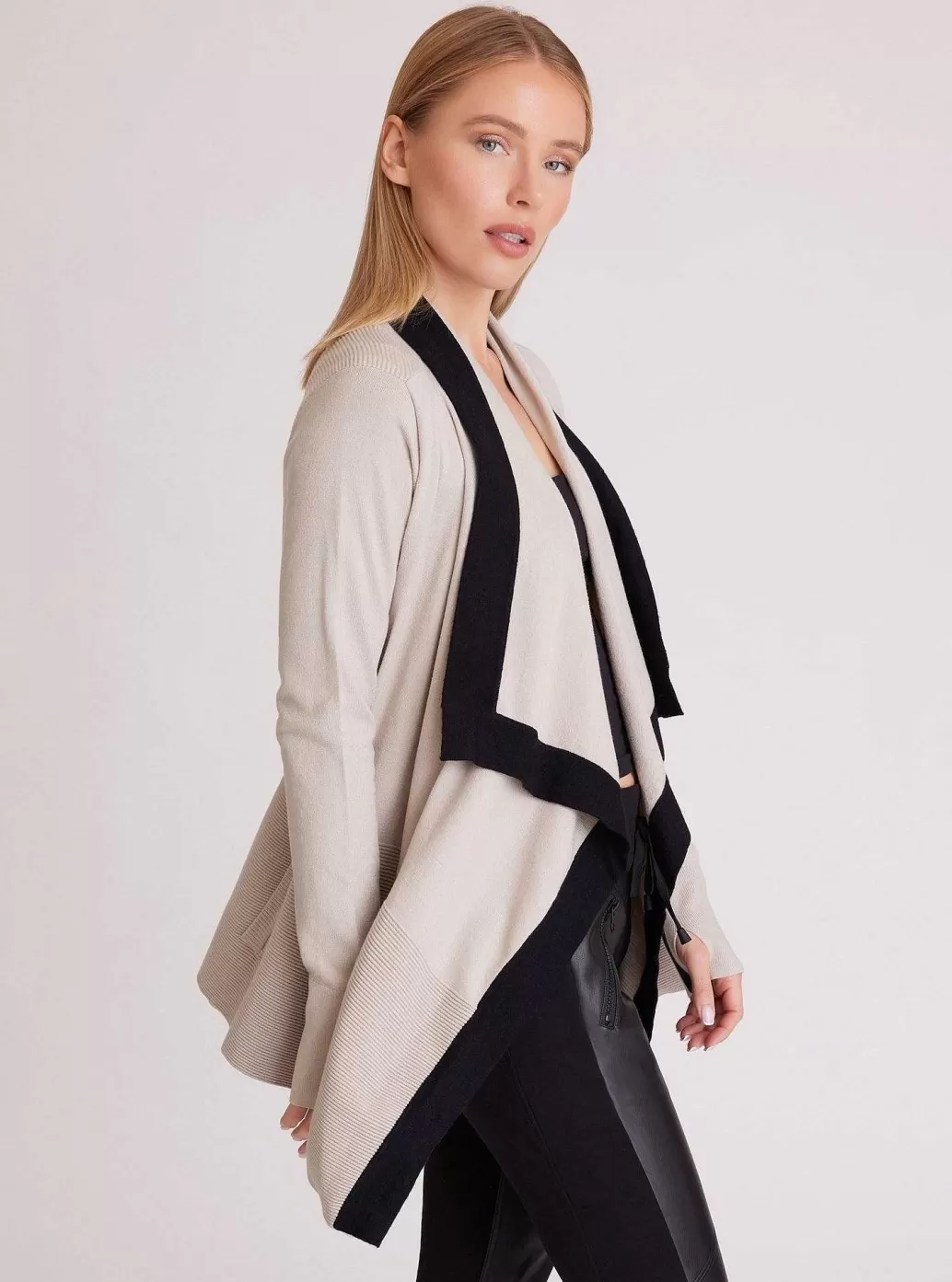 Cheap Blanc Noir Color Blocked Portola Cardigan