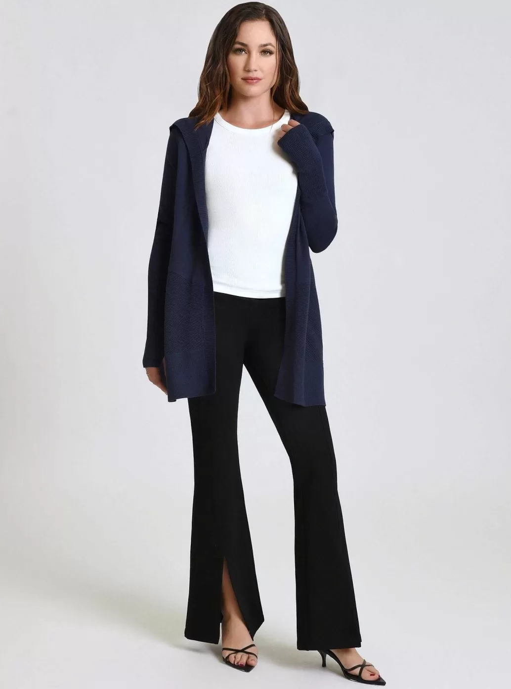 New Blanc Noir Cropped Portola Cardigan