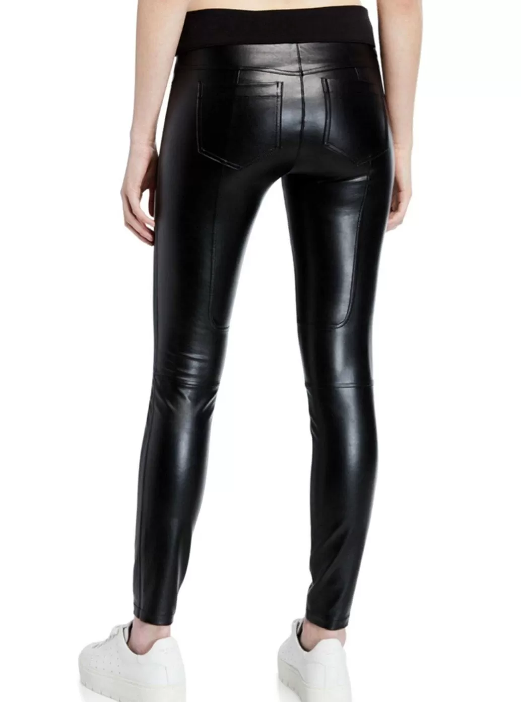 Best Sale Blanc Noir Faux Leather London Pant Black