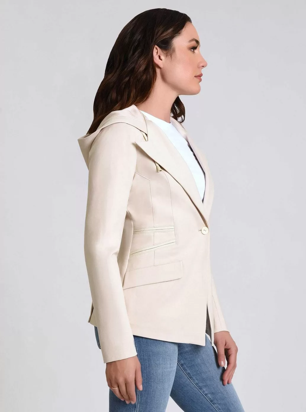 Best Blanc Noir Gayatri Hooded Blazer