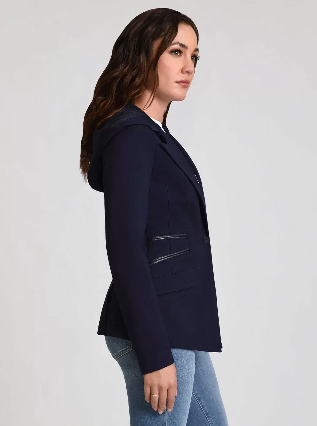 Best Blanc Noir Gayatri Hooded Blazer