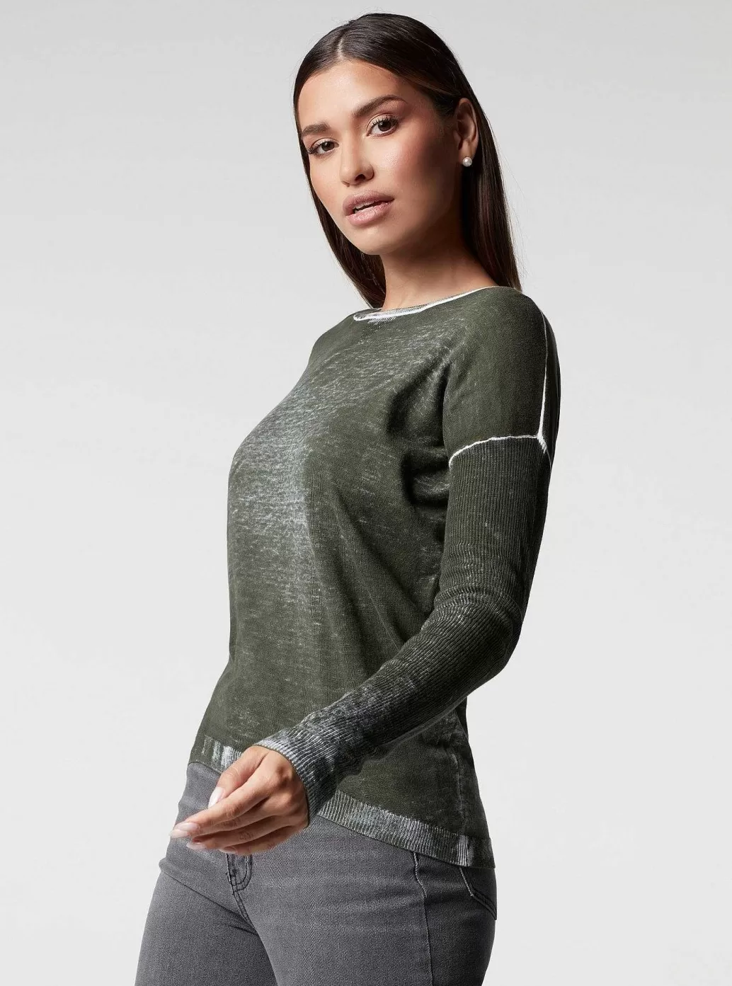 Cheap Blanc Noir Huntress Boyfriend Sweater Rifle Green