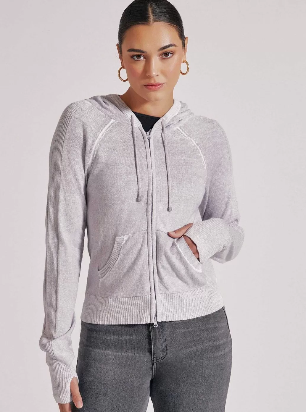 Fashion Blanc Noir Huntress Hoodie Raindrops