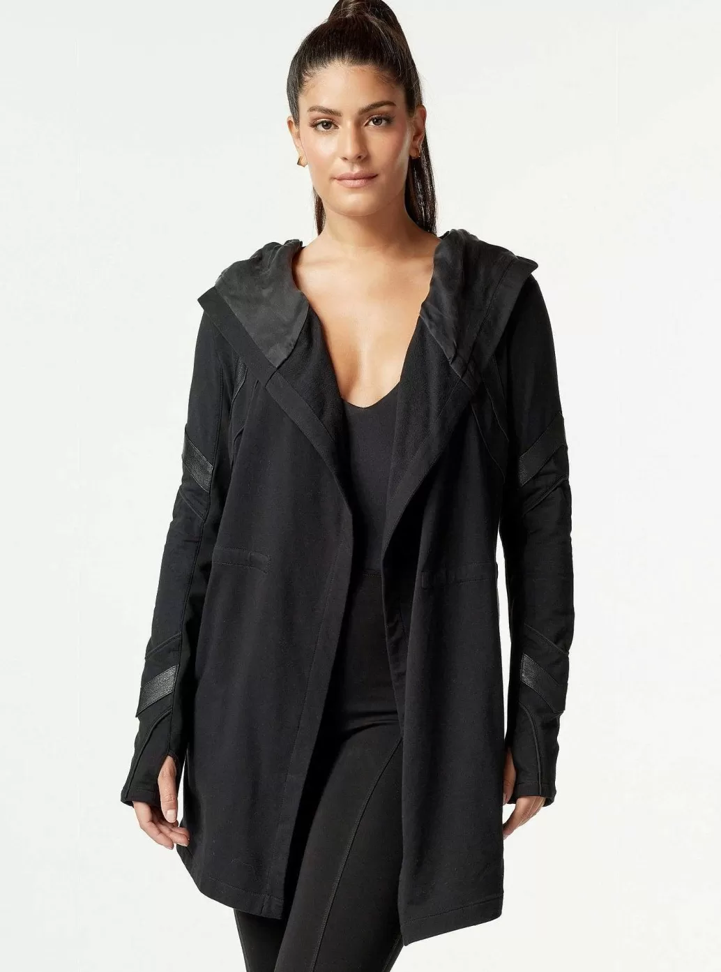 Shop Blanc Noir Katia Traveler Jacket Black/Black