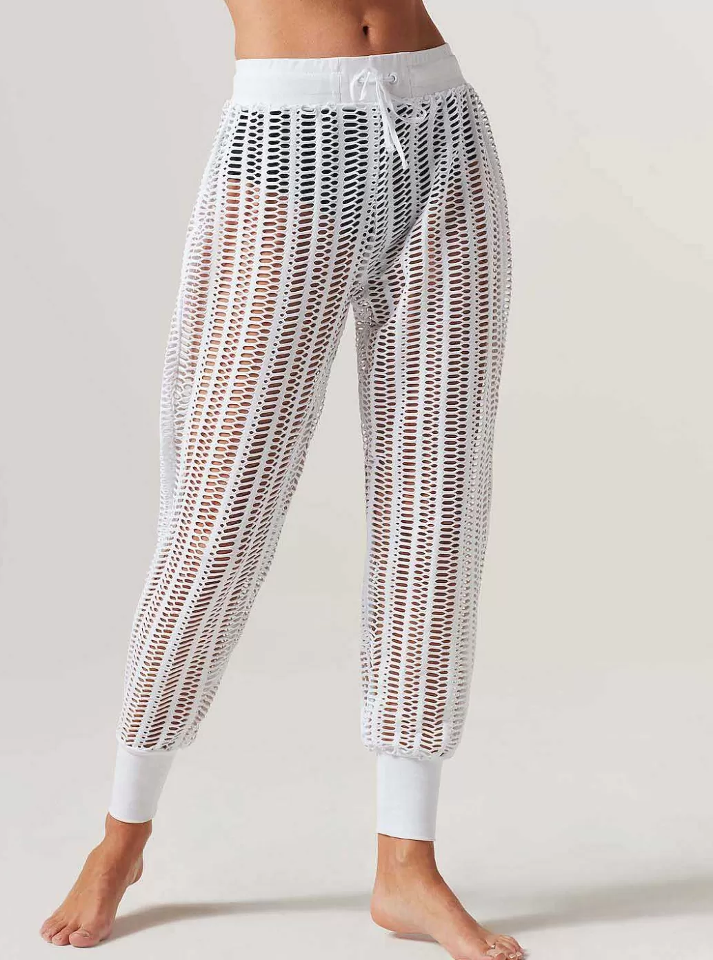 Cheap Blanc Noir Linear Mesh Jogger White