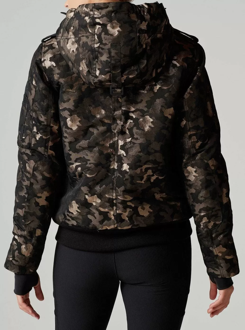 Cheap Blanc Noir Lurex Camo Hayden Bomber Copper/Black