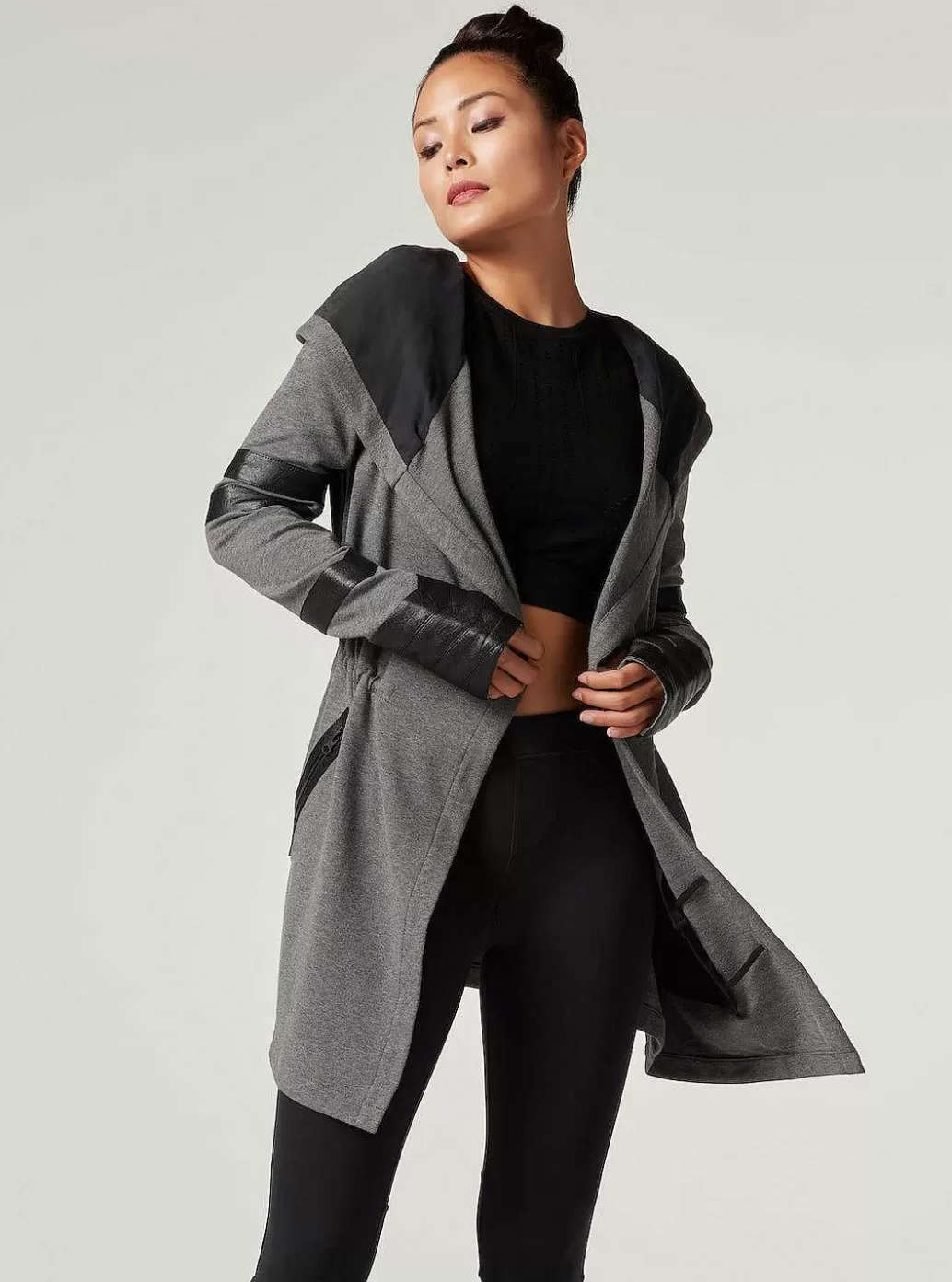 Sale Blanc Noir Maitri Traveler Jacket Charcoal Heather/Black