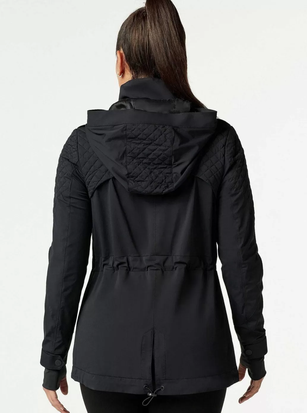 Outlet Blanc Noir Mastermind Quilted Anorak Black