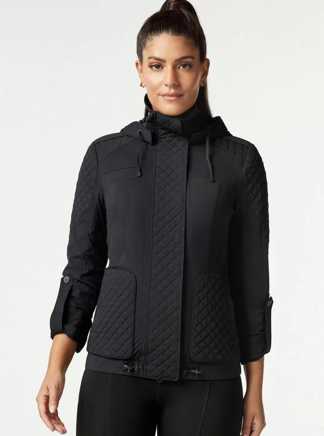 Outlet Blanc Noir Mastermind Quilted Bomber Black