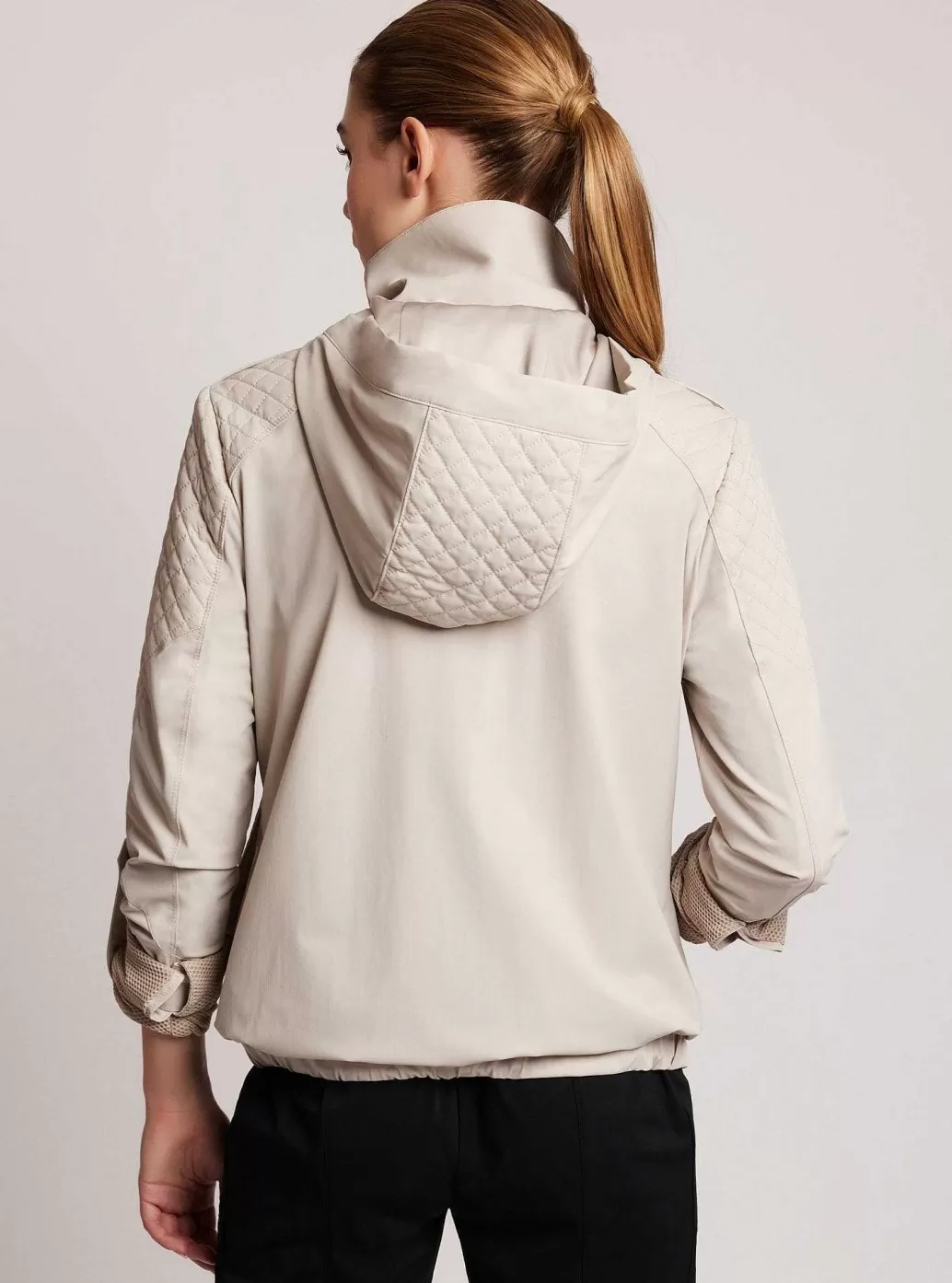 Discount Blanc Noir Mastermind Quilted Bomber Clay