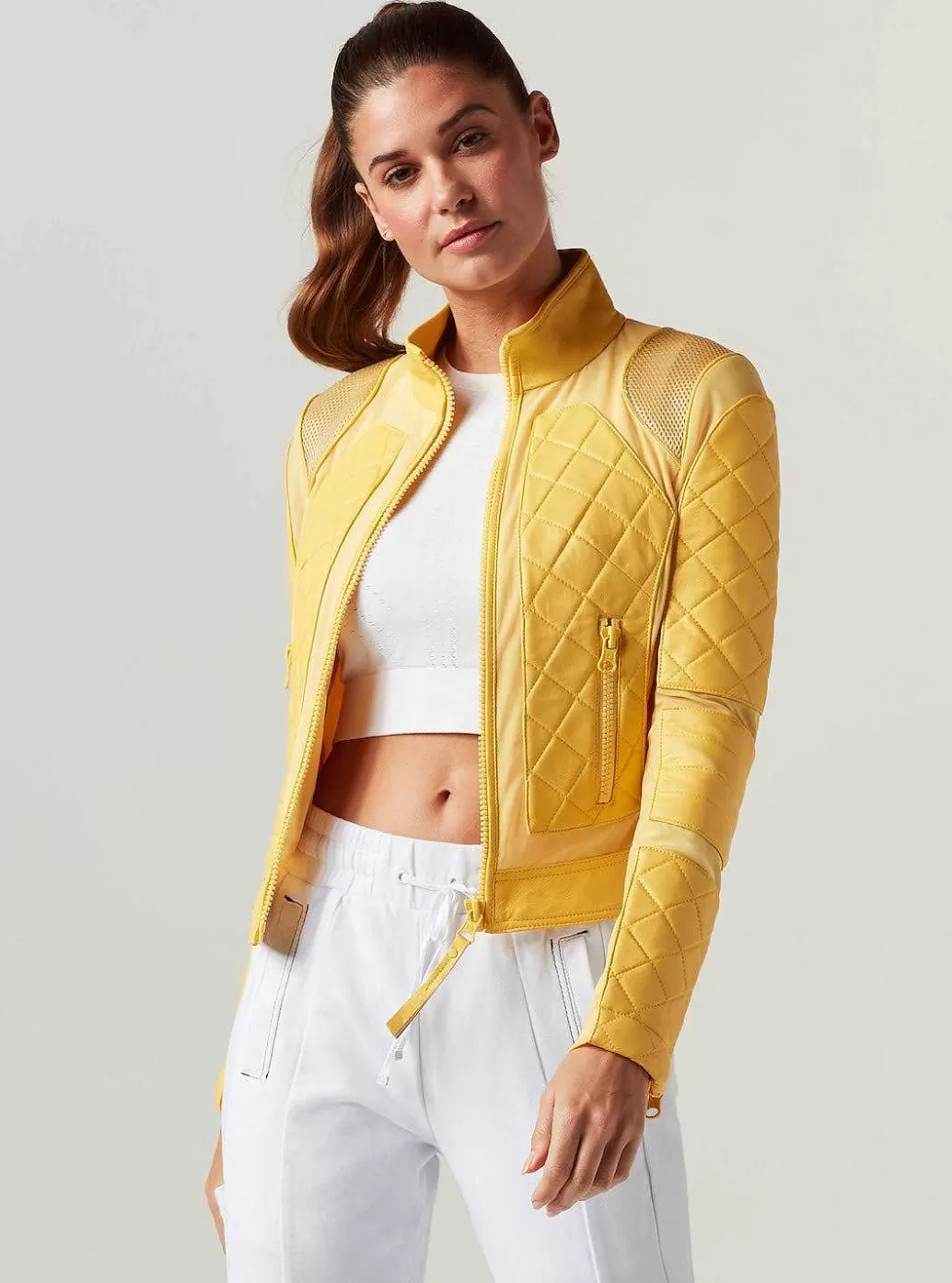 Best Sale Blanc Noir Moto Jacket Goldfinch