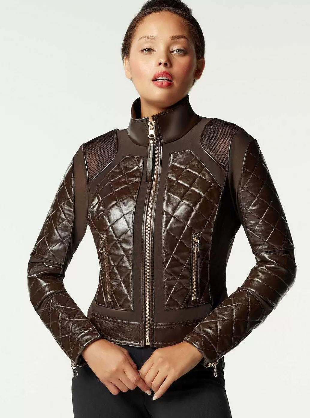 Cheap Blanc Noir Moto Jacket Gold Collection Java