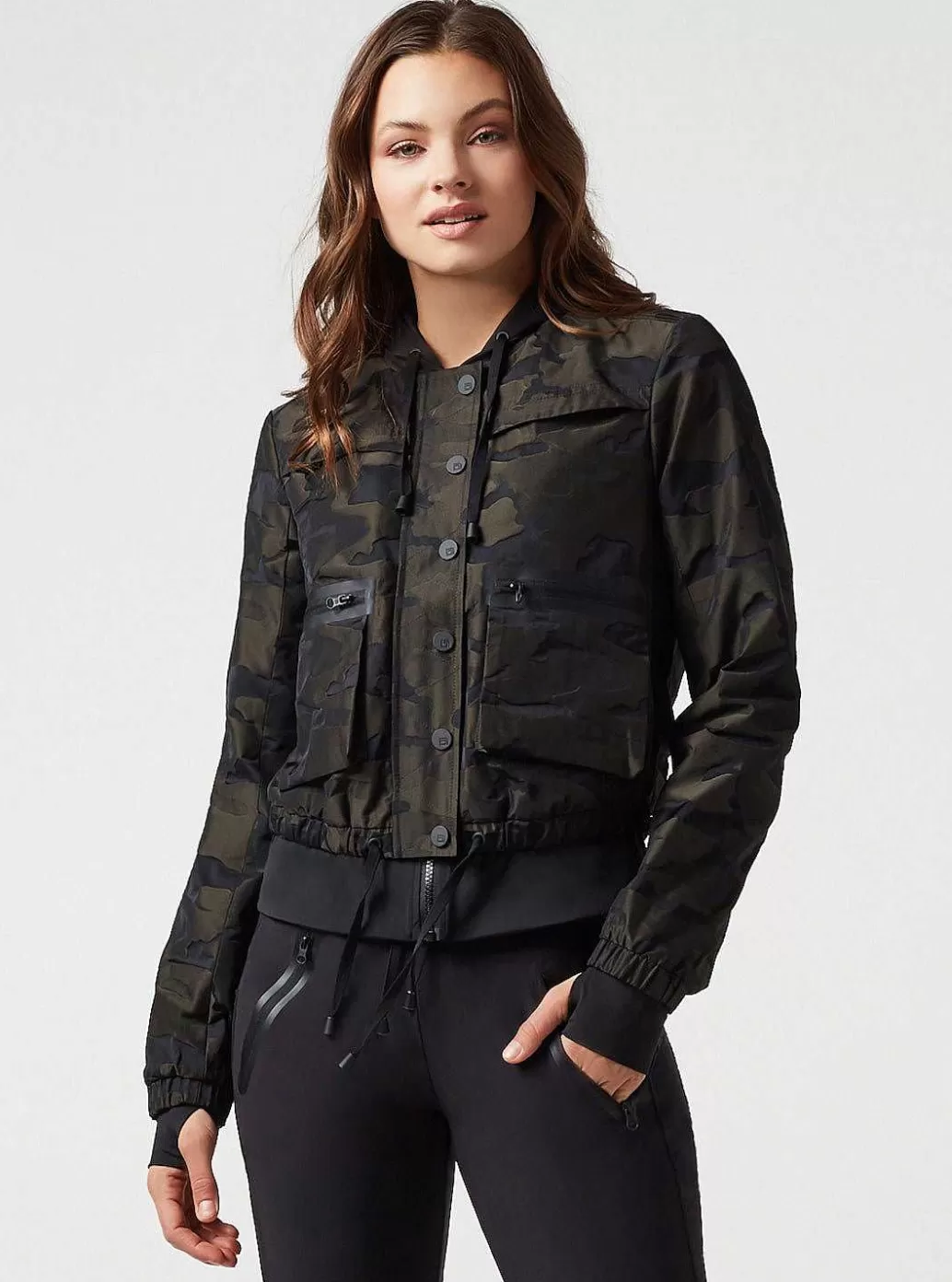 Best Blanc Noir Skyfall Aviator Jacket Olive Camo