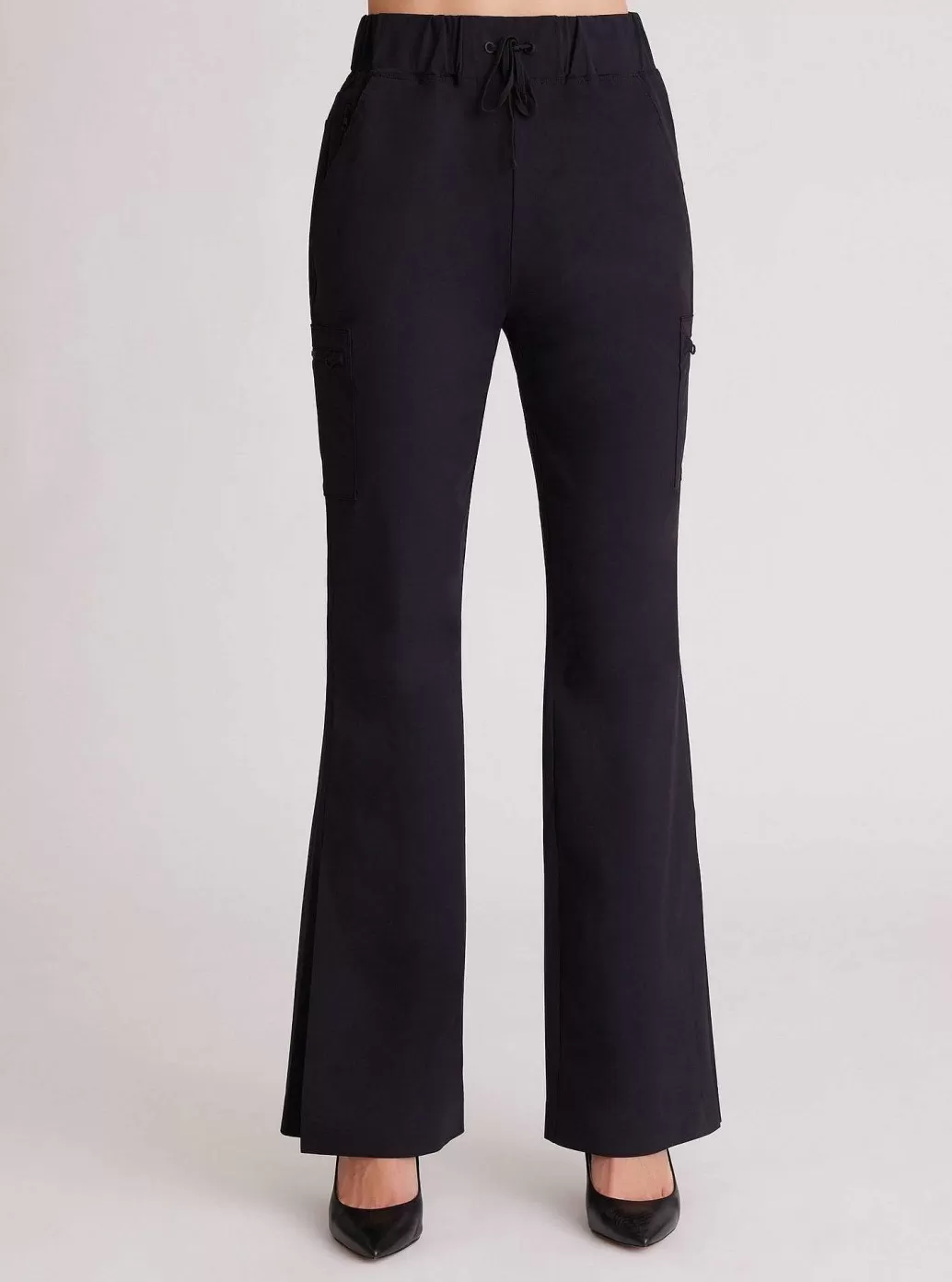 Fashion Blanc Noir Tectonic Kick Flare Pant Black