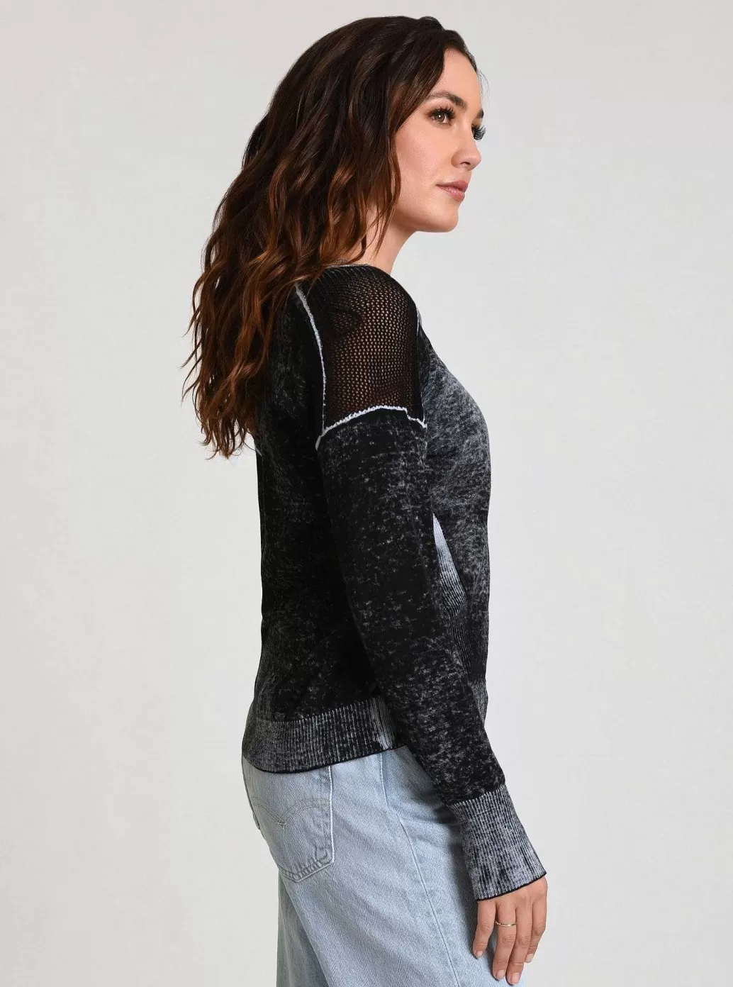 Discount Blanc Noir V-Neck Huntress Sweater