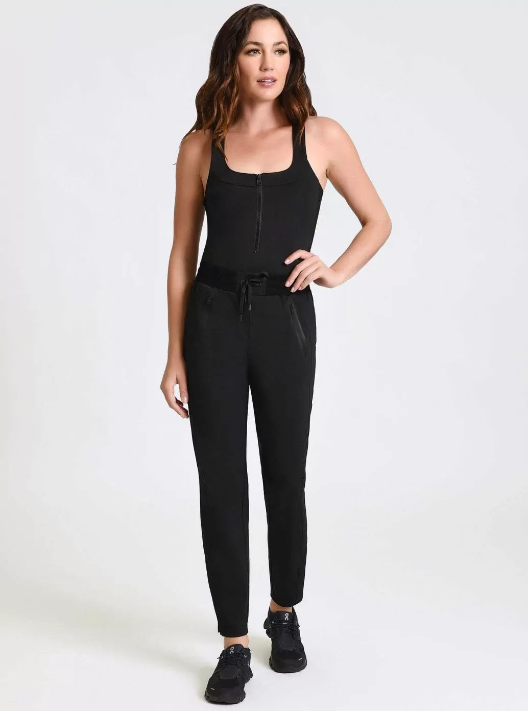 New Blanc Noir Zip Front Bodysuit